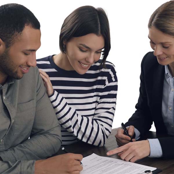 Signing a document for authentication with Sacramento mobile notary and real estate services