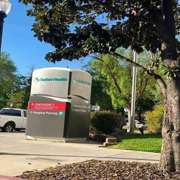 Front sign for California Maternal Fetal Medicine in Sacramento Ca